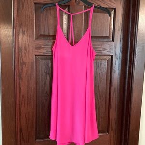 Lush hot pink strappy dress